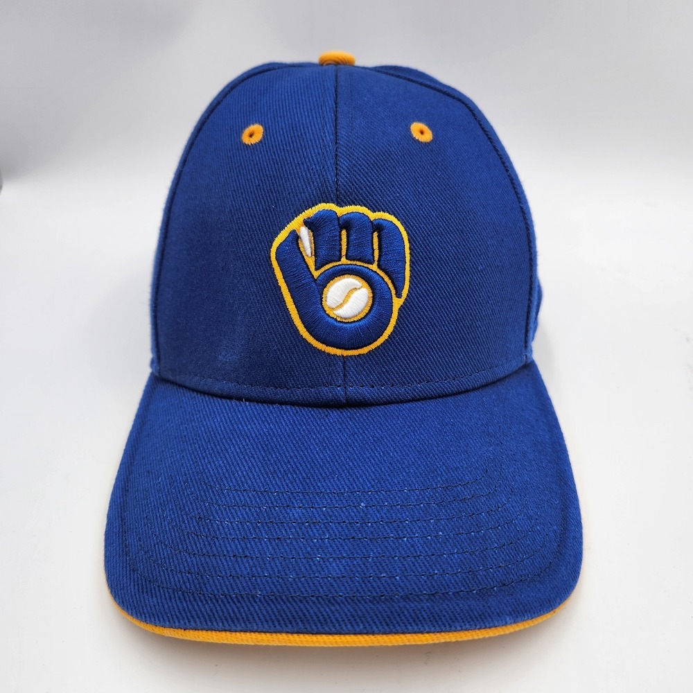 Milwaukee Brewers Cap Hat‎ Kids One Size Blue Fan Favorite MLB Baseball Sports